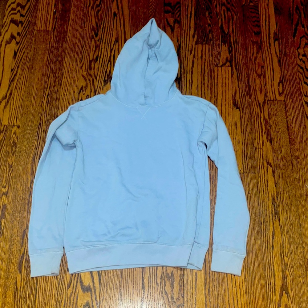 Crewcuts girls size XL light blue sweatshirt with hood